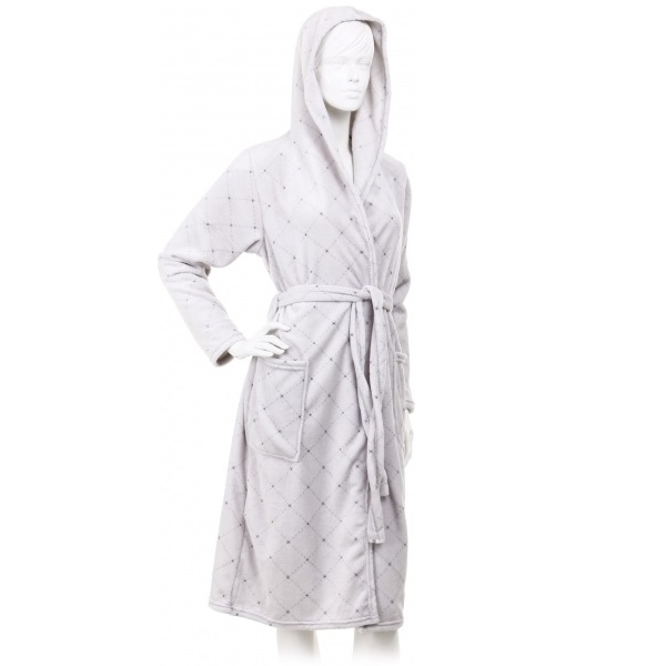 Халат с микрофибры La Nuit Rhombus р. L серый