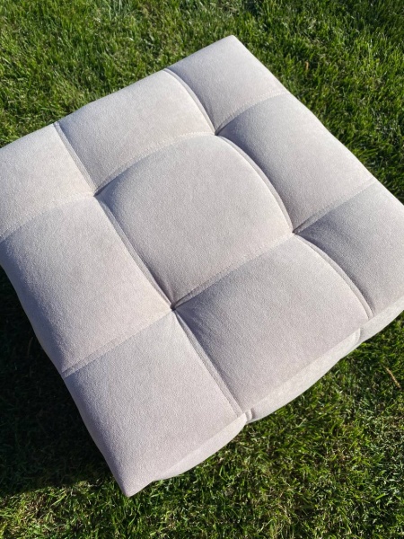 Пуф-трансформер з бежевого велюру 5 в 1 бежевий 