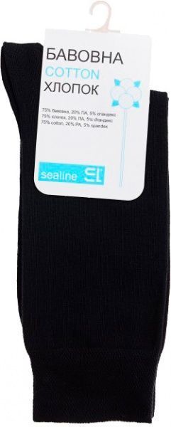 Шкарпетки чоловічі Sealine 0-015 р. 25-27 чорний 