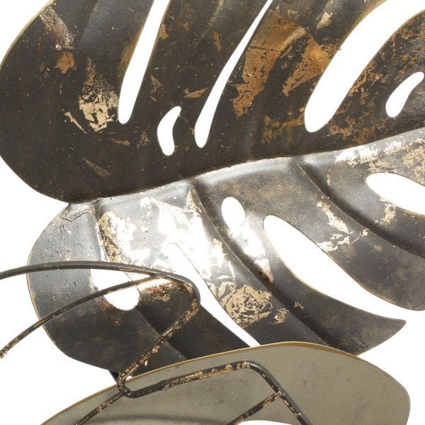 Декор настенный Папороть 80x80 см серый 