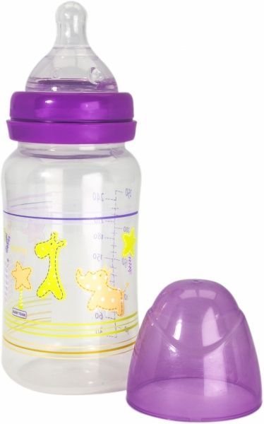 Пляшечка Baby Team з широким горлом 250 мл 1002