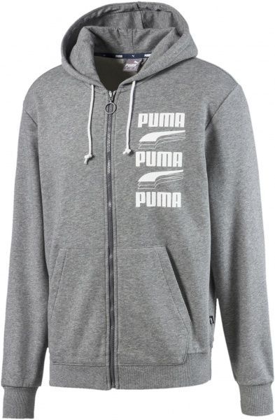 Джемпер Puma REBEL Bold FZ Hoody TR 58136703 р. S серый