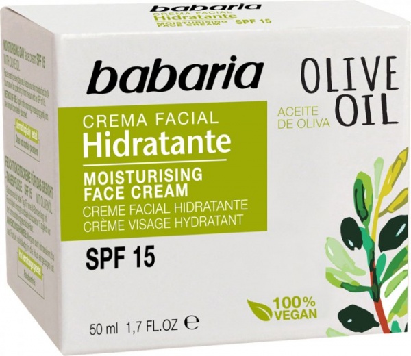 Крем для лица дневной Babaria с маслом оливы SPF15 50 мл