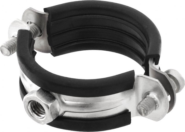 Хомут із гумовою прокладкою з гайкою М8 1 1/4