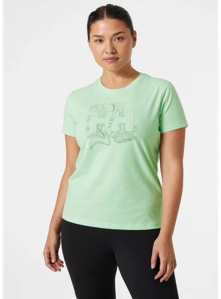Футболка Helly Hansen W HH TECH LOGO T-SHIRT 63192-419 р.S зелений