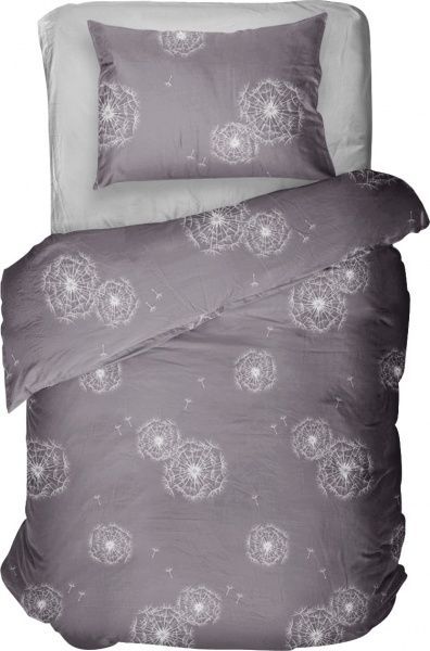 Комплект постільної білизни Tender dandelion 1.5 сірий La Nuit 