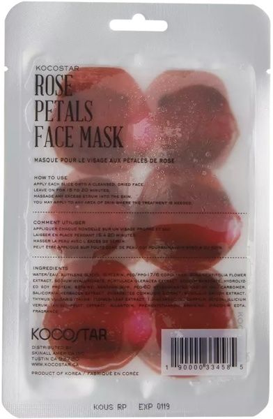 Маска для обличчя Kocostar Slice Mask Sheet Rose 20 мл 12 шт.
