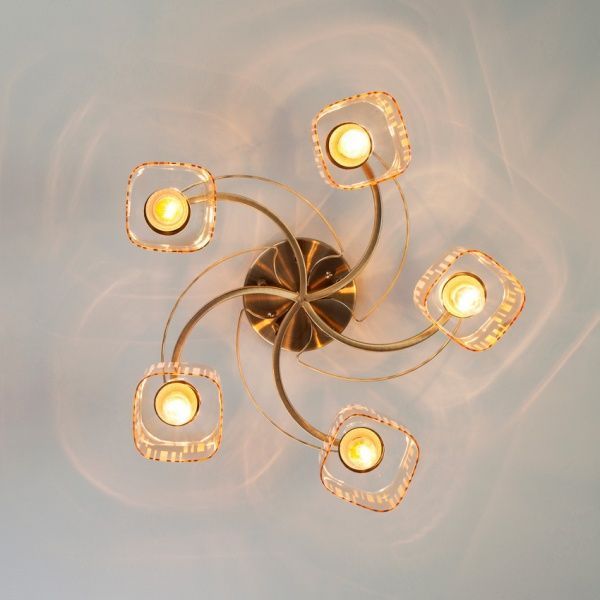 Люстра стельова Strotskis Susan 30124/5 5x60 Вт E27 антична бронза 