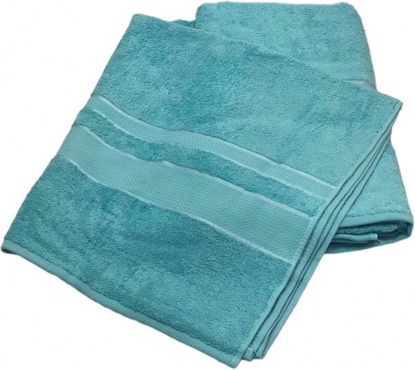 Простынь махровая 150x200 см бирюзовый ТЕКС 