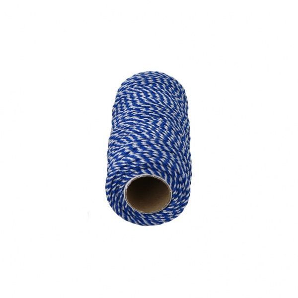 Шнур Радосвіт поліпропіленовий плетений 1,2 мм 80 м біло-синій