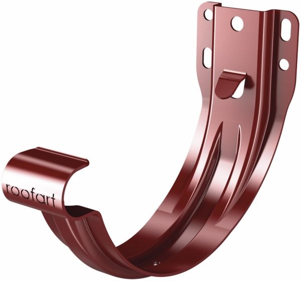 Кронштейн желоба ROOFART 125 мм красный