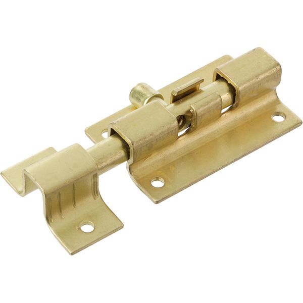 Шпінгалет накладний 3-50 Bruno 35805 полірована латунь 120 мм