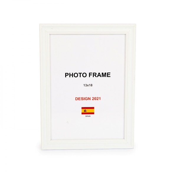 Рамка для фото 1 фото 13х18 см белый матовый 