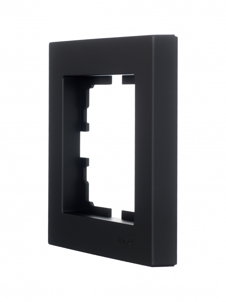 Рамка одноместная Lezard Vesna горизонтальная антрацит 742-4200-146