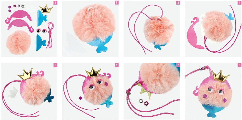 Набір для творчості Mebo Шармік на рюкзак Русалонька 529-03