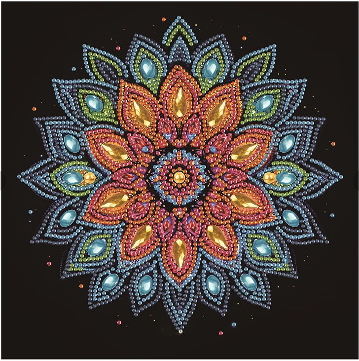 Алмазная мозаика Цветок 25х25 см Brushme