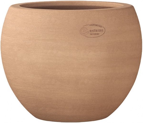 Вазон керамічний Terraneo Dego 36x28 cм круглий 9л теракот (700109) 