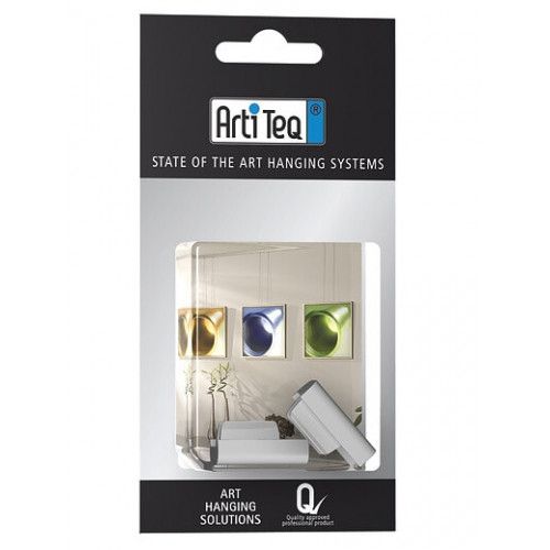 Комплект заглушек для системы подвеса картин Click Rail серый Artiteq