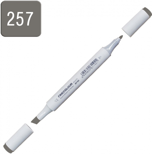 Маркер спиртовой FINECOLOUR Junior EF101-257 серый тонер №8 