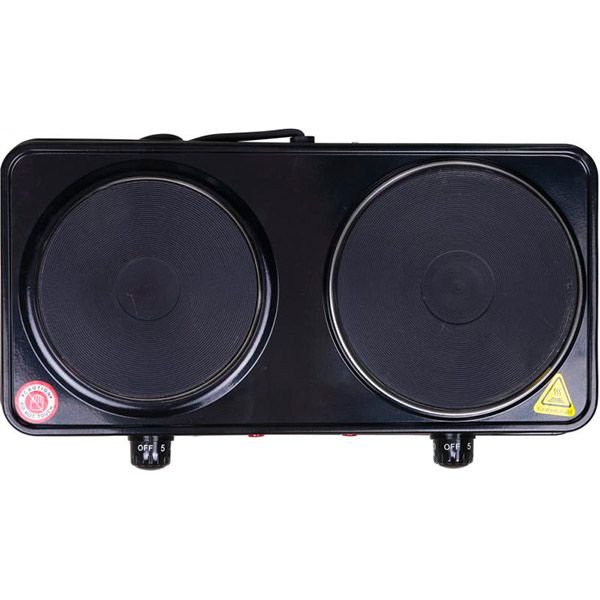 Настольная плита Underprice UpWlI-2P-1.0/1.5-B черная