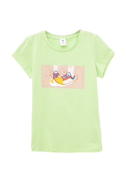 Футболка для дівчаток Роза 201207 р.164 фісташковий 