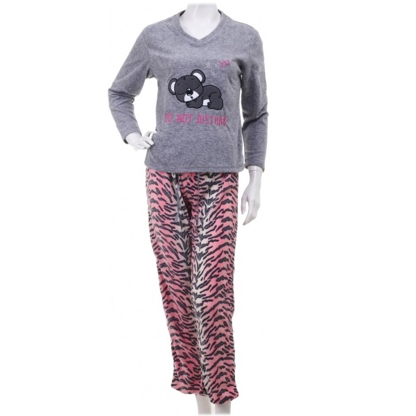 Костюм домашний женский La Nuit Home Do not disturb р. XL светло-серый 