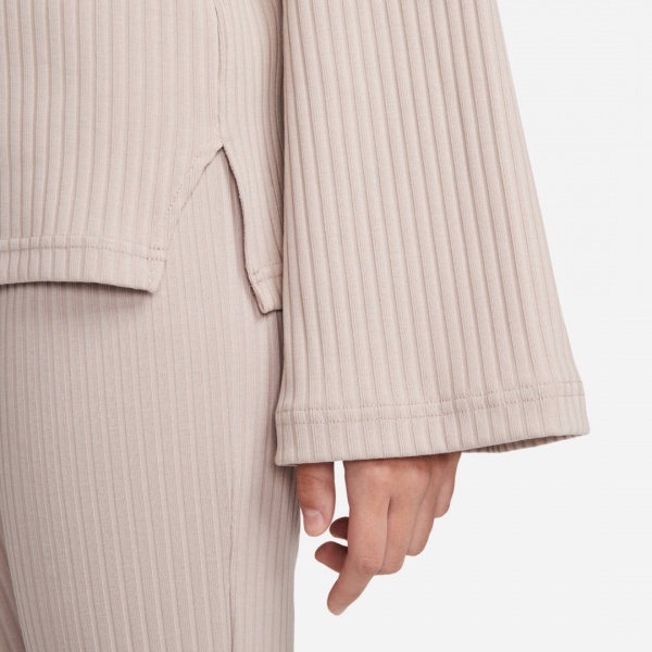 Футболка Nike W NSW RIB JRSY LS TOP DV7866-272 р.XS бежевий