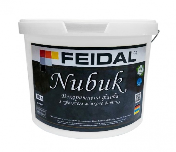 Декоративна фарба Feidal Nubuk білий 10 л