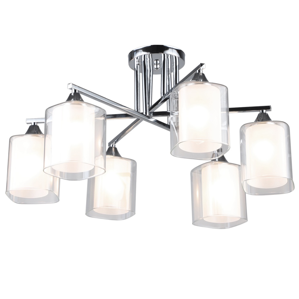Люстра потолочная Victoria Lighting 6x60 Вт E27 хром Elision/PL6 chrome
