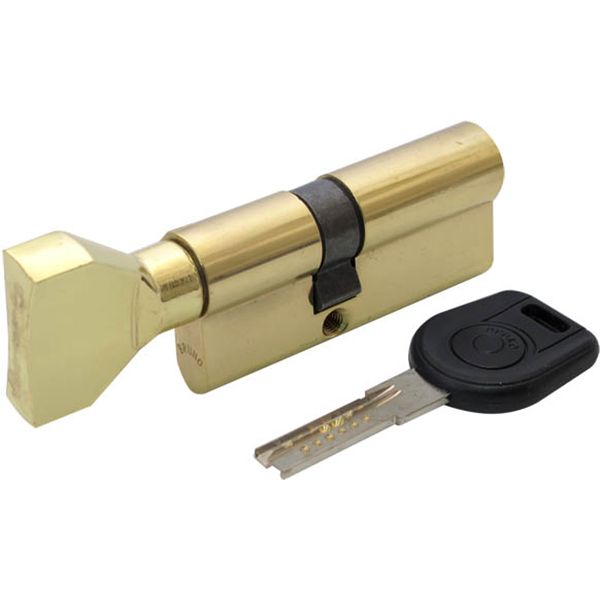 Циліндр Bruno Security 35/35 70 мм повоторний латунь