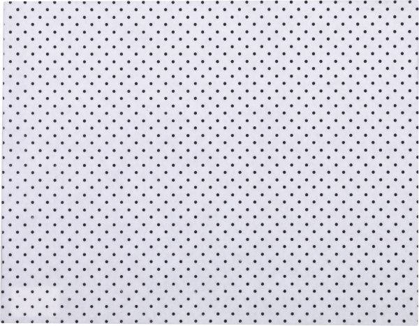 Фетр білий з принтом горох 1 мм, 42,5x33 см