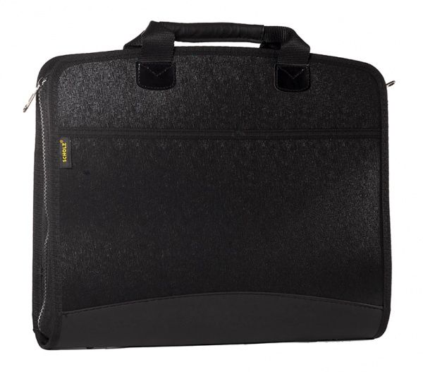 Портфель на молнии с органайзером B4 черный 5076 SCHOLZ