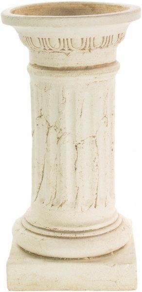 Кашпо шамотне Колона середня 41 круглий 18,5л кремовий 