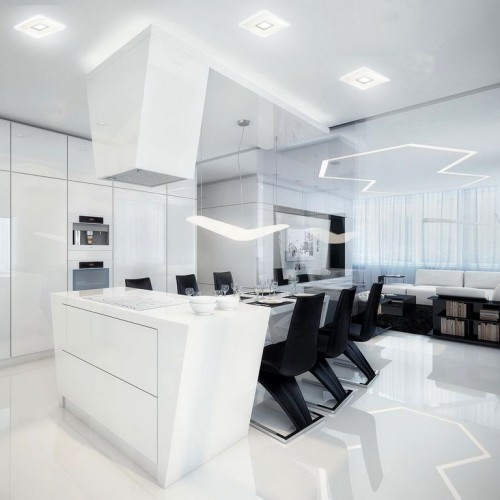 Світильник світлодіодний Feron AL6000 PRIME 54 Вт білий матовий 3000-4000-6000 К 