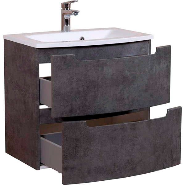 Тумба підвісна Aqua Rodos HeadWay 80 см темний мармур консольна під умивальник зі штучного каменя 80