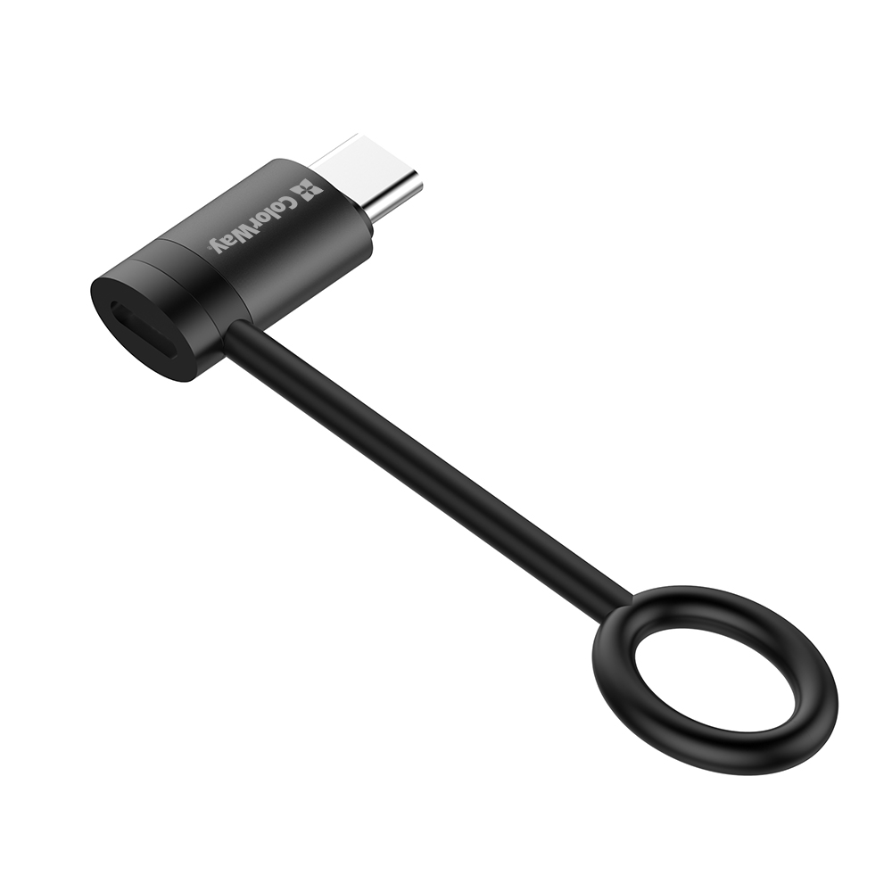 Адаптер із роз'ємами ColorWay USB-C To Lightning чорний black (CW-AD-CL2)