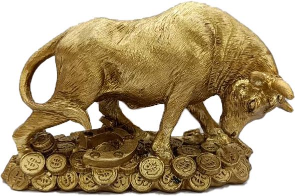 Сувенир Бык на монетах 7x12 см ZYY2457 