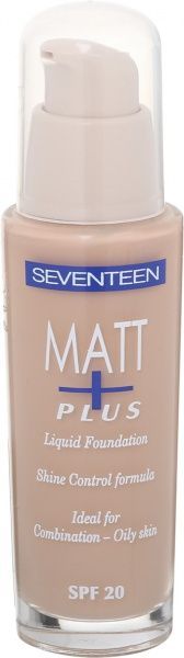 Тональний крем Seventeen Matt Plus Shine Control Foundation №01 30 мл