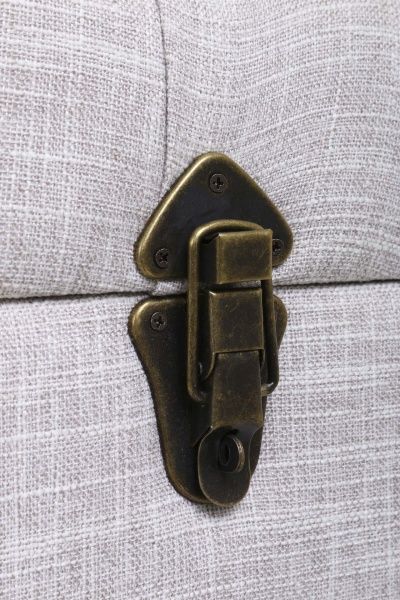 Сундук-пуф Shic B светло-серый, 82,5х42х47 см ткань 