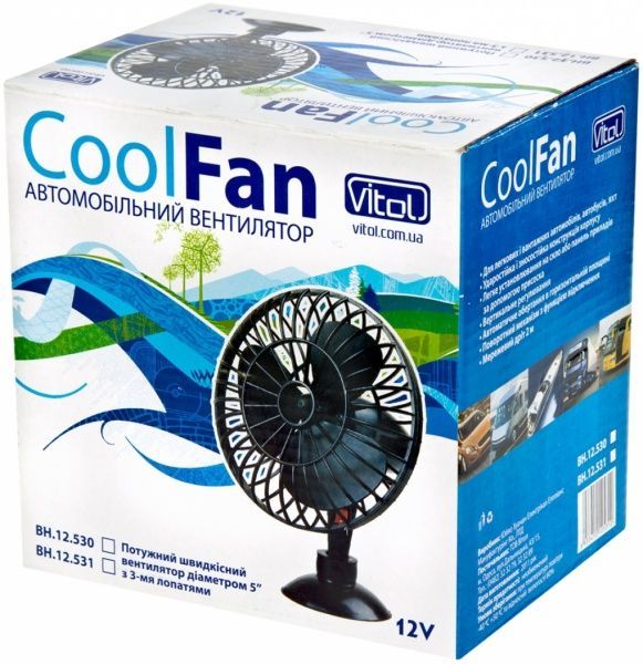 Вентилятор автомобільний CoolFun HF-332 Vitol CoolFun HF-332
