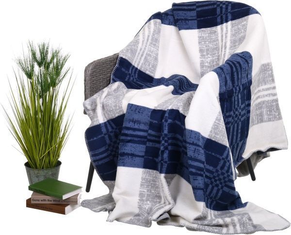 Плед check grey 220x240 см серый Sesli Tekstil 