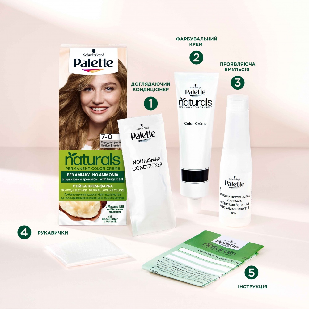 Фарба для волосся Palette Naturals Naturals 10-4 бежевий блондин 110 мл