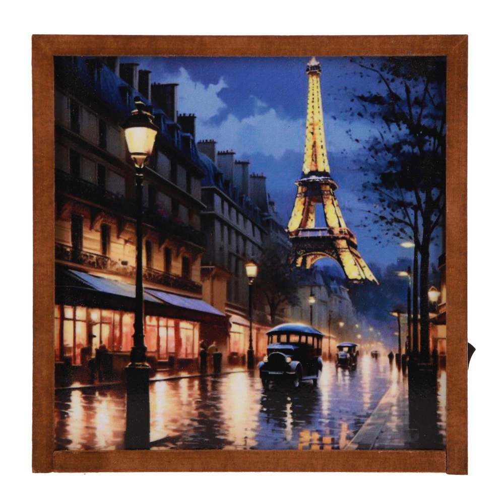 Настольная лампа декоративная The 11's Париж 1x2 Вт без цоколя дуб