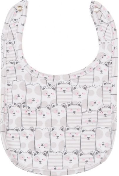 Фартух Фламінго нагрудний Котики рожево-сірий 668-222-19 