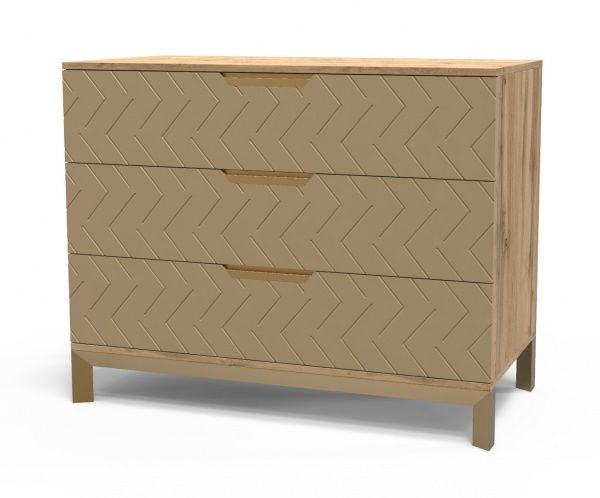 Комод Art in Head Swan 800 3ш дуб вотан/каталонський жовтий 