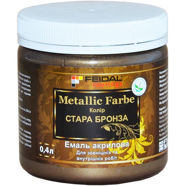 Декоративна фарба Feidal Metallic Farbe стара бронза 0,4 л