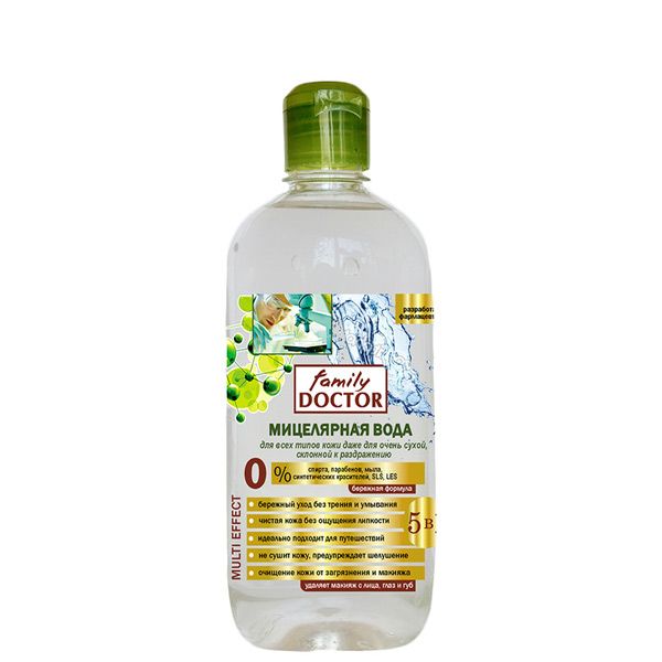 Мицеллярная вода Family Doctor для всех типов кожи, даже для очень сухой 500 мл