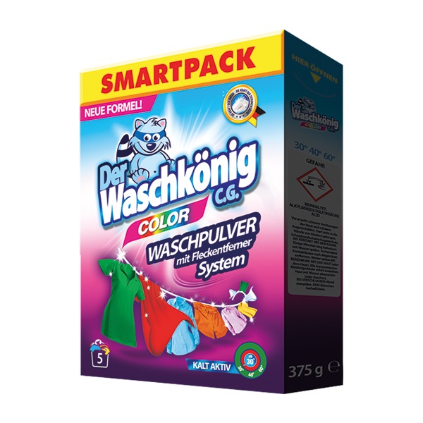 Стиральный порошок для машинной и ручной стирки WASCHKONIG COLOR 0,375 кг 