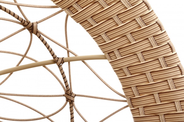 Кресло-кокон Сфера Люкс плетение рональд солома