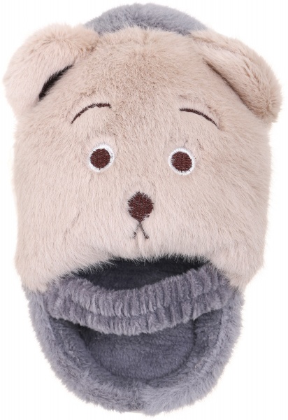 Тапочки детские Медведь р.26/27 бежевый с серым KD-5 